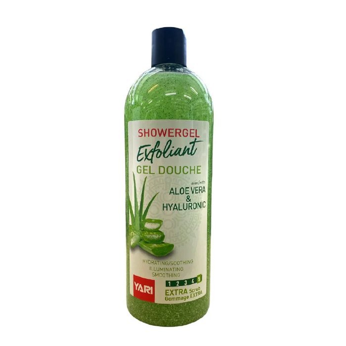 Exfoliating Shower Gel with Aloe Vera & Hyaluronic Acid, 1 litre
