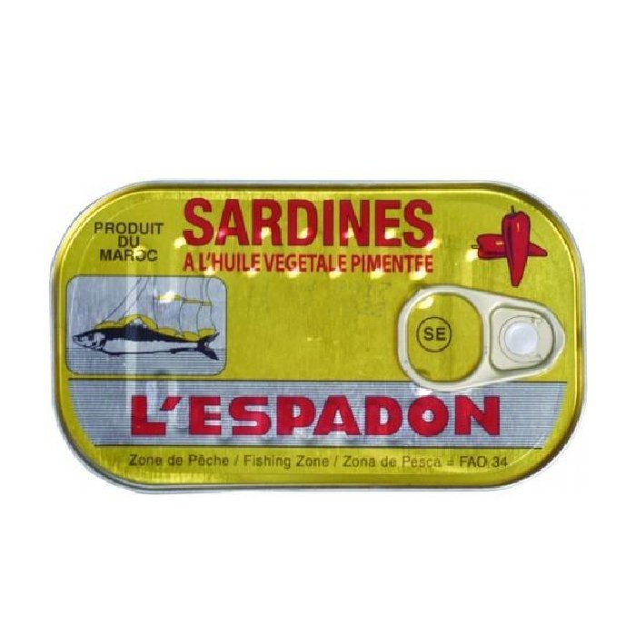 Spicy sardines in vegetable oil ‘L’espadon’