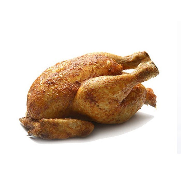 Whole chicken, smoked and frozen