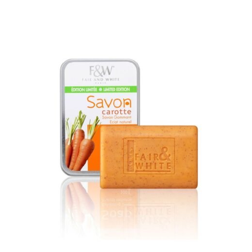 Fair & White Karottenseife, Peeling, natürlicher Glanz, 200 g