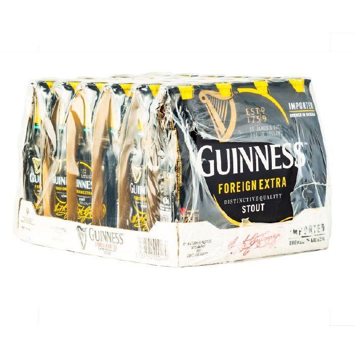 Karton mit „Petite Guinness Nigeria“