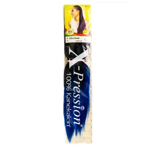 Haarsträhne X-Pression Ultra Braid T1B/Blau