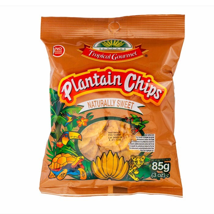 Süße Kochbananen-Chips