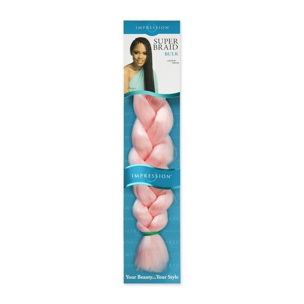 Mèche Impression Super Braid Bulk Pastel Pink